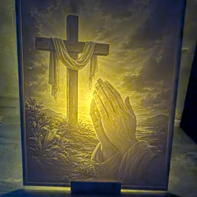 Lithophane Đức Tin Trong Ánh Sáng (Faith in the Light)