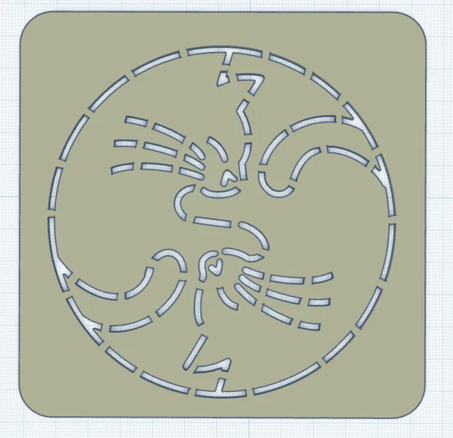 Mẫu khuôn stencil hình mèo (Kitty Stencil) cho thêu Sashiko - Image 1