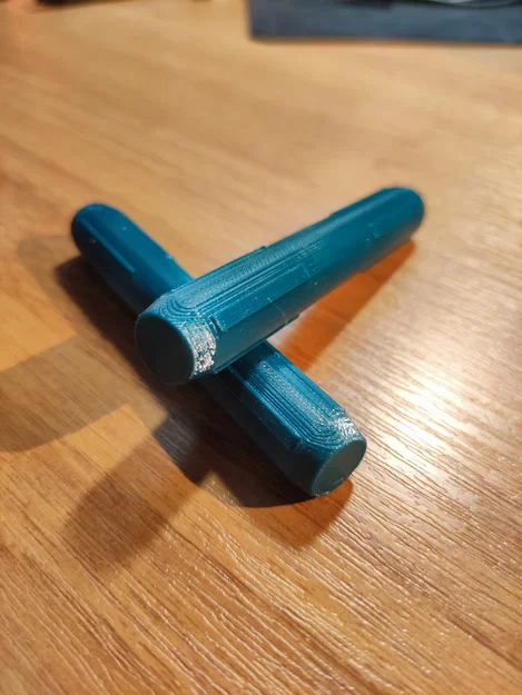Khớp nối thanh treo rèm 14,7mm (Curtain rod connector) in 3D - Image 2