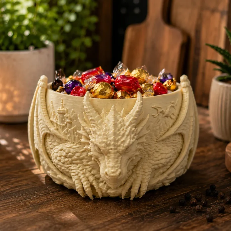 Dragon Bowl - Hộp Đựng Đồ Trang Trí Chủ Đề Rồng Fantasy