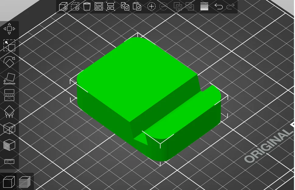 Đế để điện thoại để bàn gọn nhẹ, dễ in 3D (stojánek na mobil v1) - Image 1