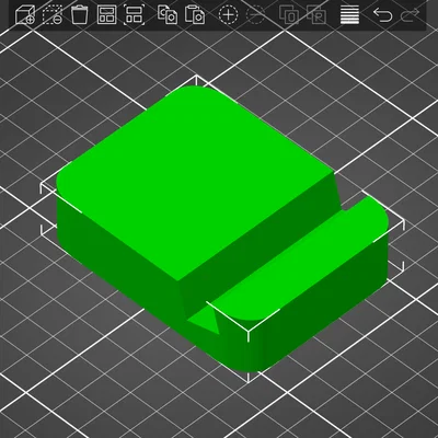 Đế để điện thoại để bàn gọn nhẹ, dễ in 3D (stojánek na mobil v1)