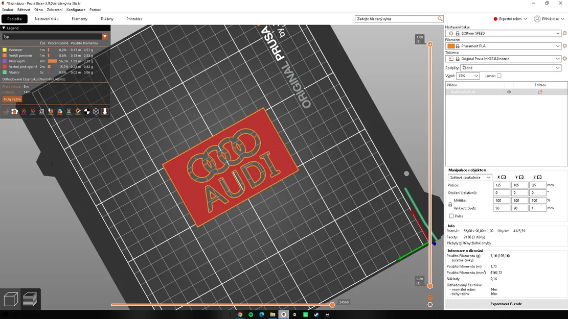Mô hình trang trí tường logo bốn vòng tròn Audi 3D - Image 1