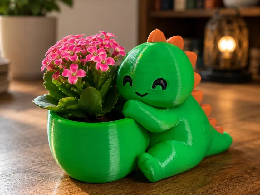 Chậu cây Khủng long ôm đáng yêu – Mẫu chậu trồng cây siêu cưng - Image 1