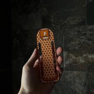 Thẻ đánh dấu trang (Bookmark) thiết kế theo phong cách Fusion 360