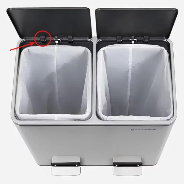 Bản lề nắp thùng rác - Image 2