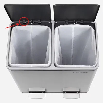 Bản lề nắp thùng rác