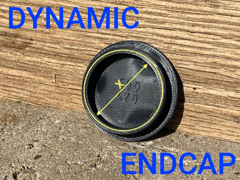 Nắp đậy/nút bịt ống tròn tùy chỉnh kích thước - Dynamic profil end cap - Image 1