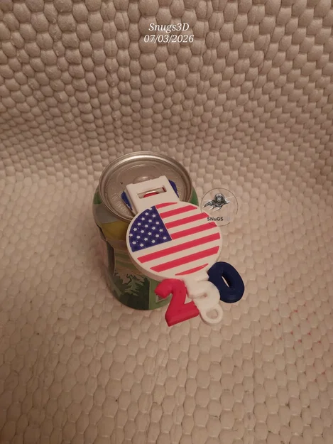 Dụng cụ khui lon America 250 đa năng - Phụ kiện móc khóa 3D - Image 2