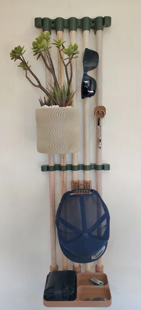 Giá Treo Tường Modular Và Móc Treo Chìa Khóa (1 Móc) - Image 2