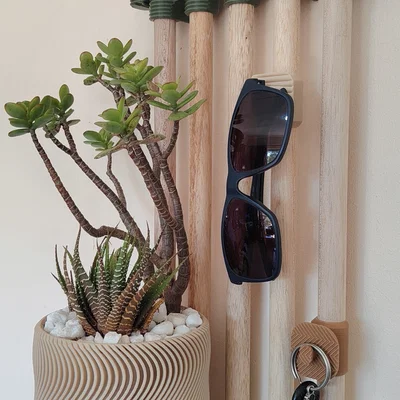Giá Treo Tường Modular Và Móc Treo Chìa Khóa (1 Móc)