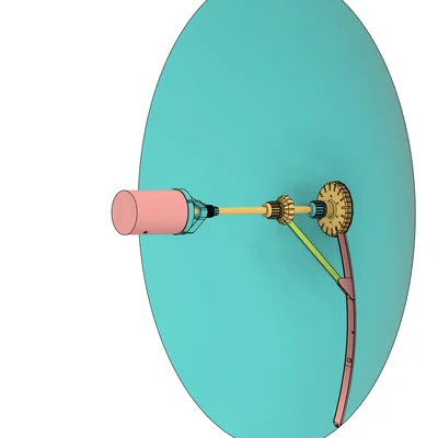 Kính thiên văn vô tuyến 1.4m dạng gấp cho quan sát vạch Hydro 1420MHz
