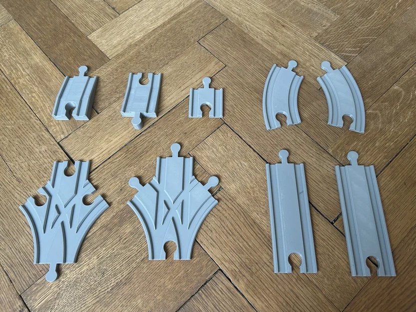 Bộ đường ray xe lửa loại thấp - Tương thích Brio/IKEA - Image 3