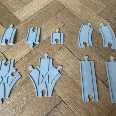 Bộ đường ray xe lửa loại thấp - Tương thích Brio/IKEA