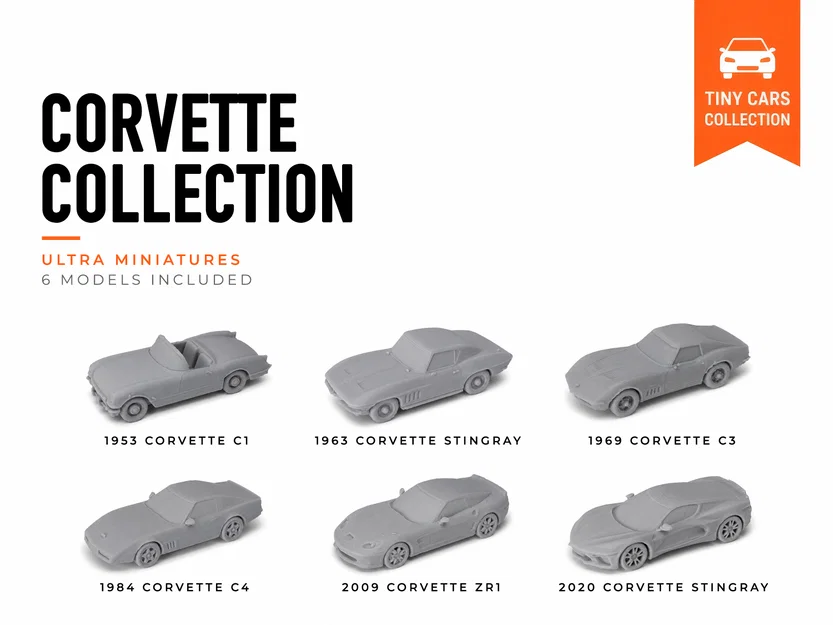Bộ sưu tập Corvette tí hon - Dòng xe mô hình Mini - Image 1