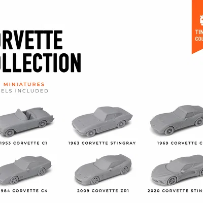 Bộ sưu tập Corvette tí hon - Dòng xe mô hình Mini
