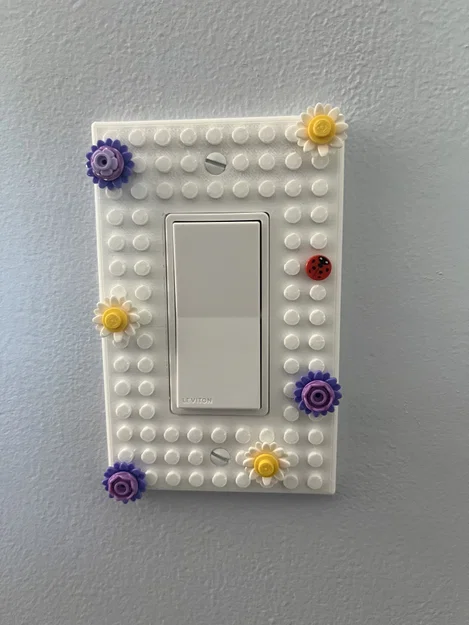 Mặt nạ ổ cắm Decora tương thích Lego (hoặc loại phẳng) - Image 1