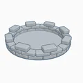 Castle Cup Coaster: Đế lót ly 3D phong cách lâu đài trung cổ - Thumbnail 4