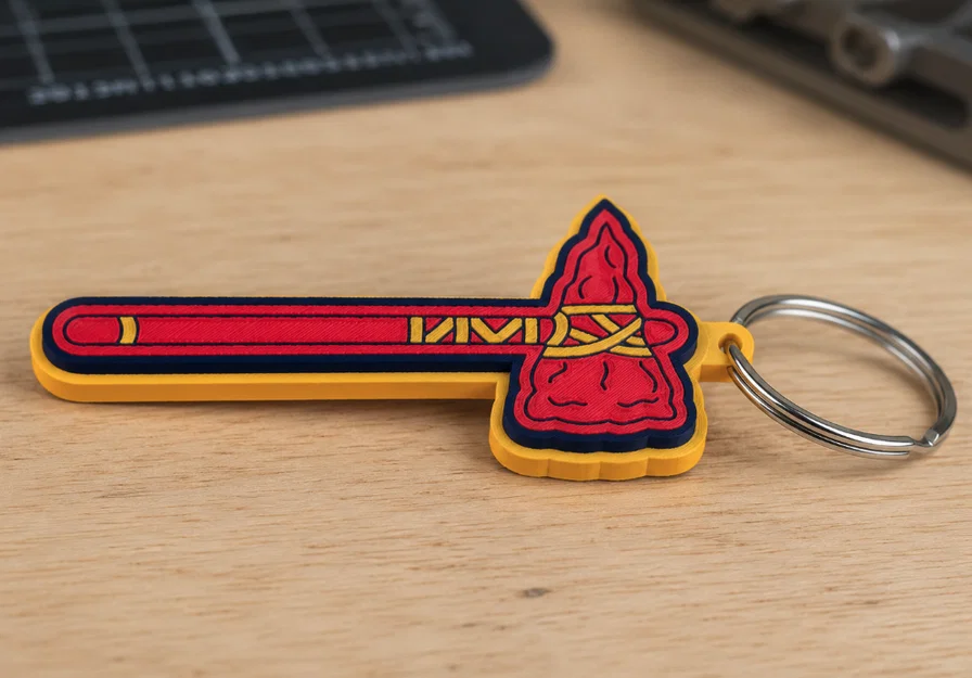 HypeTag — Móc khóa / Mặt dây chuyền Atlanta Braves - Image 1