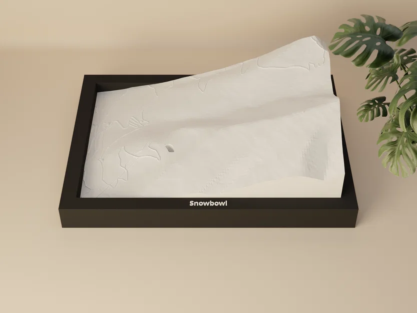 Snowbowl, Hoa Kỳ - Mô hình địa hình 3D thu nhỏ - Image 4