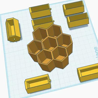 Khay Đựng Đồ Đa Năng Dạng Tổ Ong (Honeycomb Storage) Thiết Kế Độc Đáo