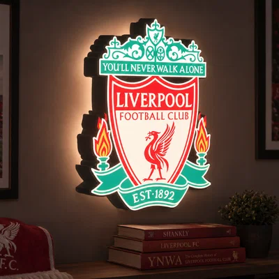 Hộp đèn LED Liverpool | File in 3D 3MF đa sắc
