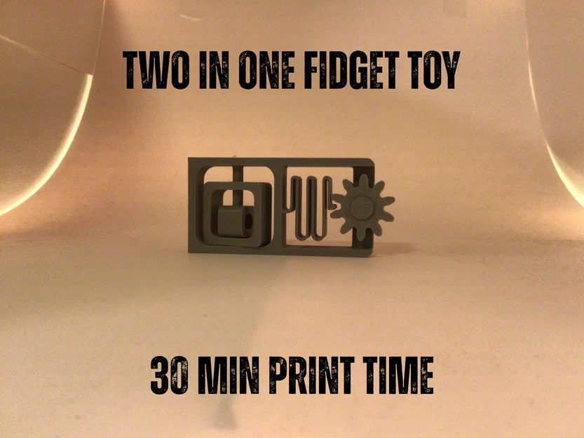 Đồ chơi fidget 2-trong-1: Vừa xoay vừa bấm cực vui - Image 1