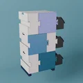 Bộ ngăn kéo lắp ghép mô-đun kiểu puzzle - Thumbnail 1