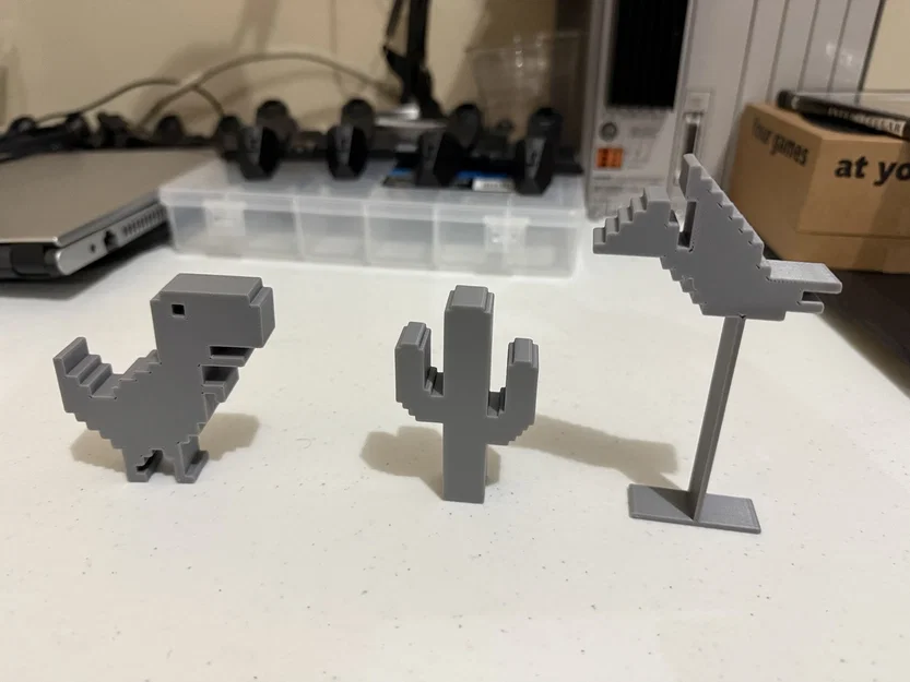Bộ mô hình khủng long T-Rex game No Internet - Cao 73mm - Image 2