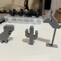 Bộ mô hình khủng long T-Rex game No Internet - Cao 73mm - Thumbnail 2