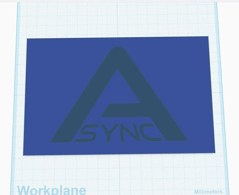 Khuôn in logo ASYNC dùng để phun sơn 3D (Stencil) - Image 1