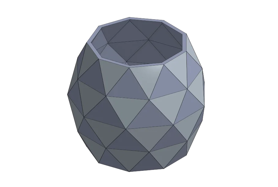Chậu cây Maceta #8 phong cách lowpoly - Image 1