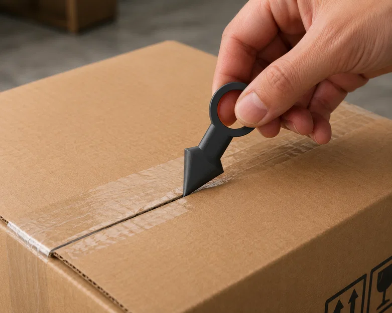 Dụng cụ mở thùng carton nhỏ gọn in 3D tiện lợi - Image 1