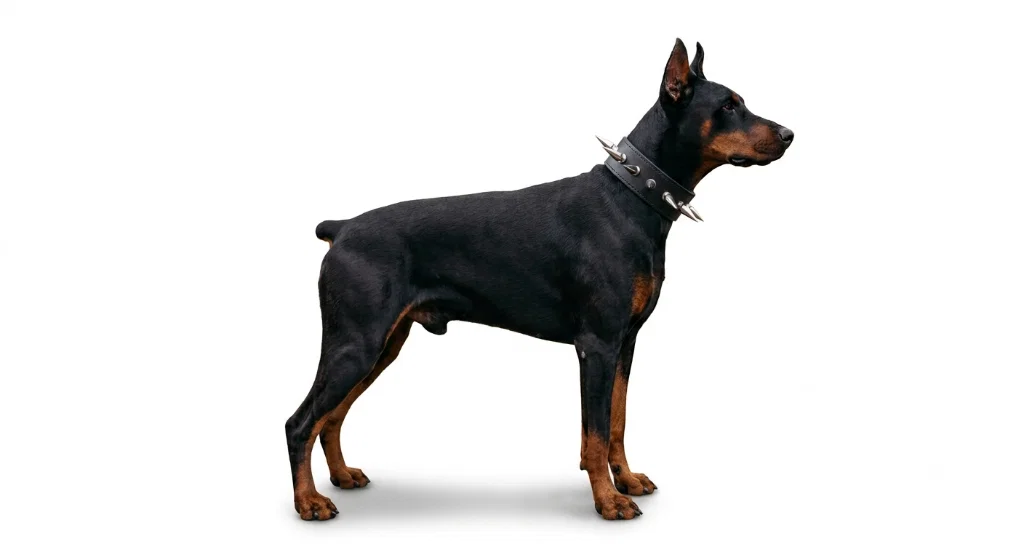 Mô hình chú chó Doberman đeo vòng cổ đinh tán in 3D cực ngầu - Image 1