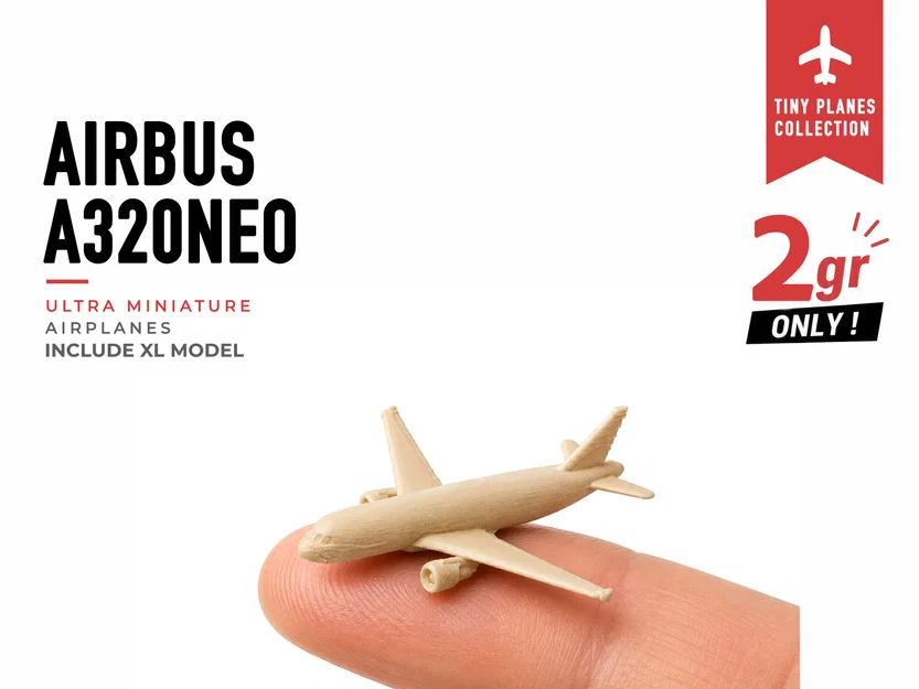 Mô hình máy bay Tiny Airbus A320neo - Bộ sưu tập Mini Planes - Image 1