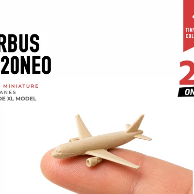 Mô hình máy bay Tiny Airbus A320neo - Bộ sưu tập Mini Planes