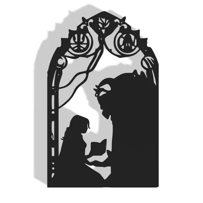 Mô hình trang trí tường Beauty and the Beast độc đáo cho tín đồ Disney