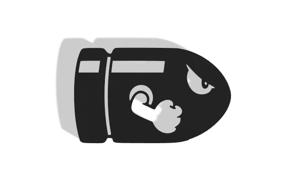 Mô hình trang trí tường Bullet Bill từ Super Mario độc đáo - Image 1