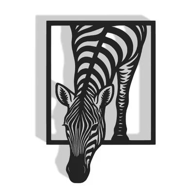 Mô hình trang trí treo tường hình ngựa vằn (Zebra Decor) độc đáo