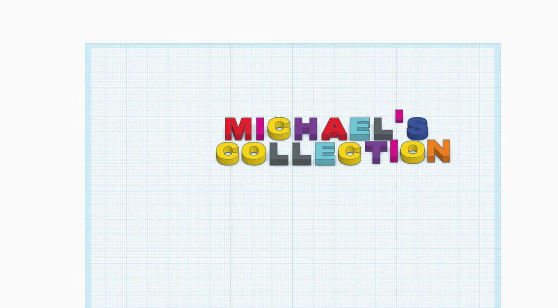 Mô hình chữ 3D Michael's Collection trang trí đẹp mắt - Image 1