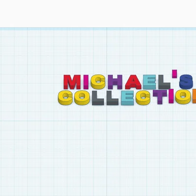 Mô hình chữ 3D Michael's Collection trang trí đẹp mắt