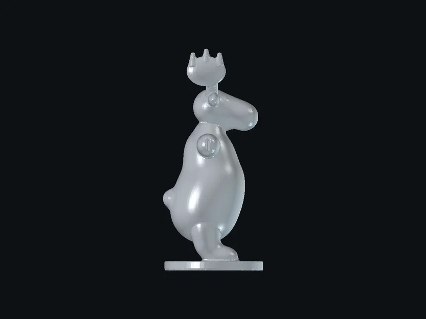 Mô hình chú nai Elk T-pose đáng yêu (File in 3D STL) - Image 1