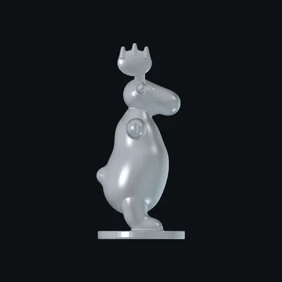 Mô hình chú nai Elk T-pose đáng yêu (File in 3D STL)