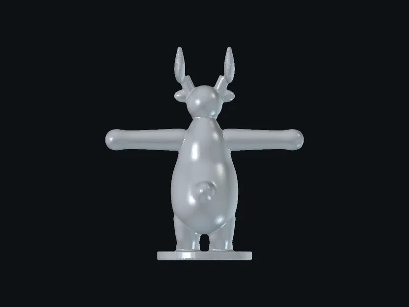Mô hình chú nai Elk T-pose đáng yêu (File in 3D STL) - Image 2