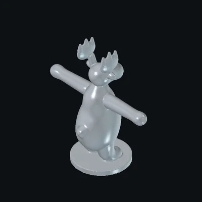 Mô hình chú nai Elk T-pose đáng yêu (File in 3D STL)