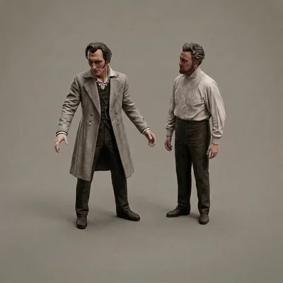 Mô hình 3D Hammer Films: The Curse of Frankenstein (1957) để bàn