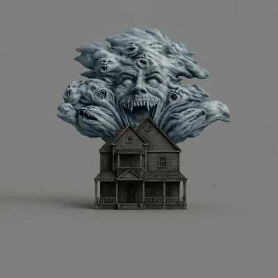 Mô hình Poster phim kinh dị Fright Night độc đáo cho fan 3D