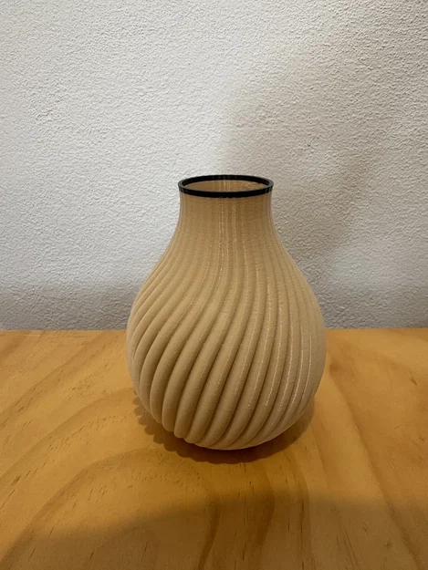 Mẫu bình hoa trang trí 3D Ribbed & Spiral Ribbed độc đáo - Image 6