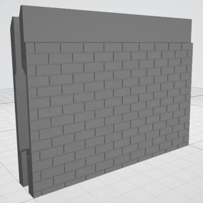 Mô hình Wall-bricks trang trí tường gara độc đáo (3D print)