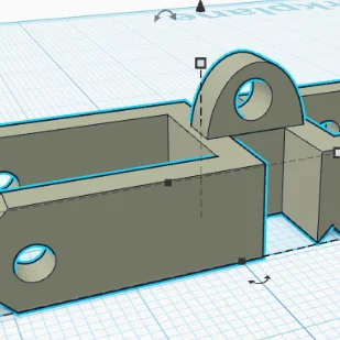 Khớp nối H-link máy xúc RC (Profesor Boots) - Phụ kiện thay thế 3D